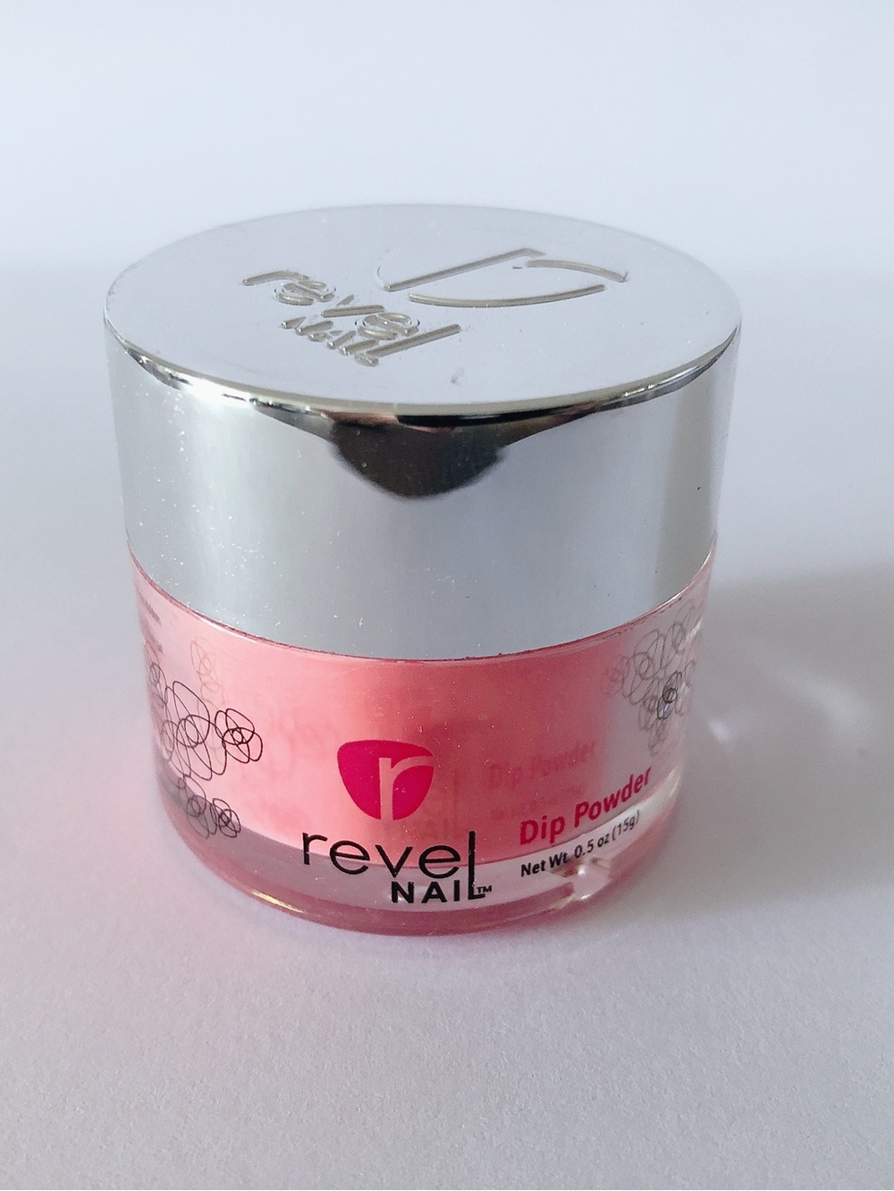 5/$20 Revel Nail Pink Dip Powder Peaking D321 red orange